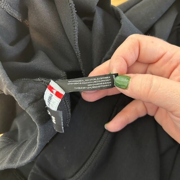 American Giant Womens Ponte Straight Pant M Black Pull On High Rise Stretch - Picture 8 of 8